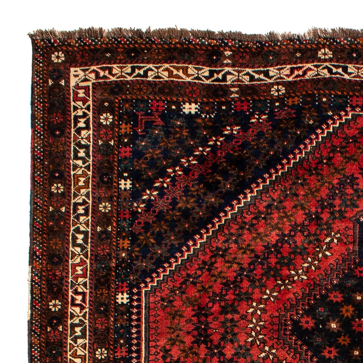 Shiraz Teppich 206x291cm - Perserteppich - dunkelrot