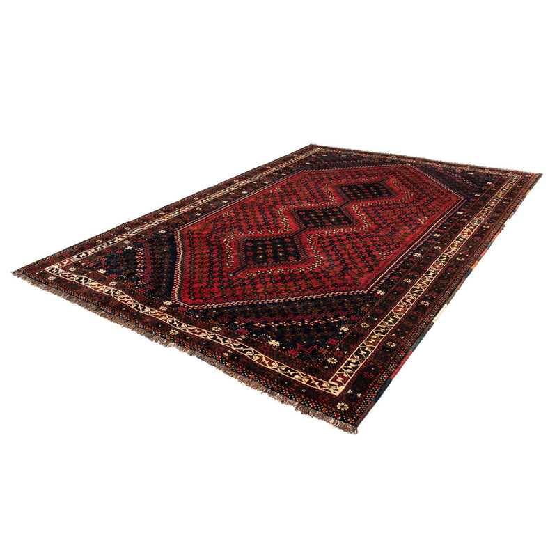 Shiraz Teppich 206x291cm - Perserteppich - dunkelrot