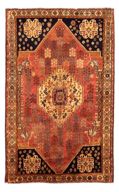 Shiraz Teppich 161x260cm - Perserteppich - hellrot