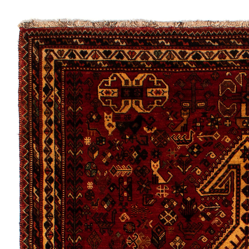 Shiraz Teppich 178x298cm - Perserteppich - dunkelrot
