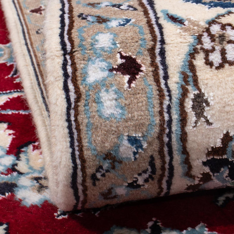 Nain Teppich 197x294cm - Perserteppich - dunkelrot