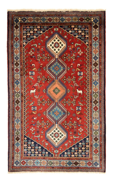 Yalameh Teppich 140x223cm - Perserteppich - rot