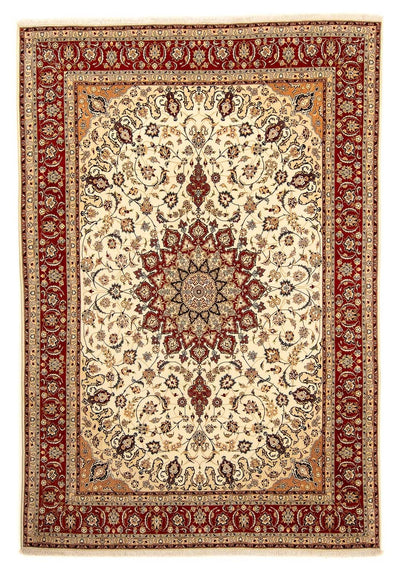 Täbriz - 50 Raj Teppich 251x372cm - Perserteppich - beige