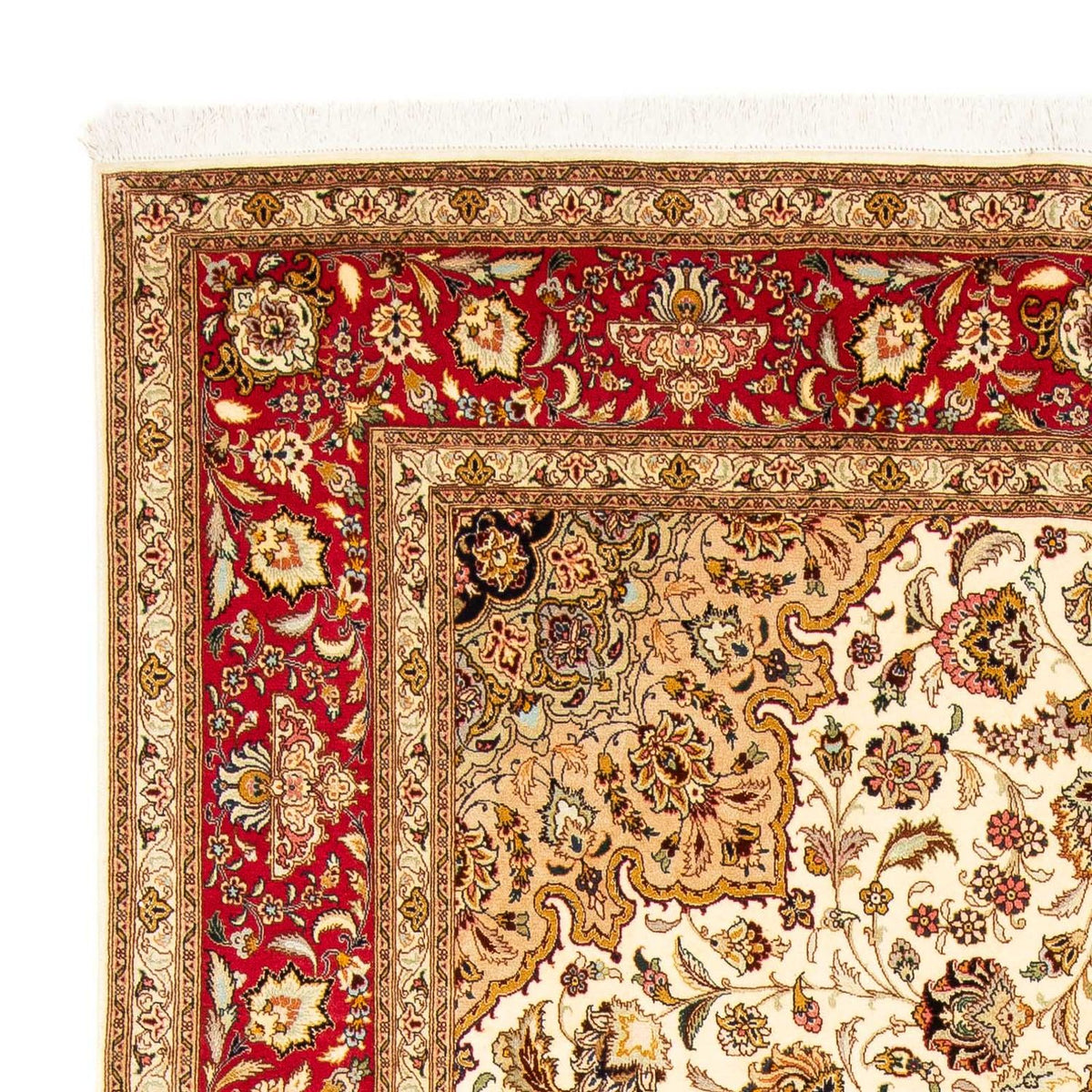 Täbriz - 50 Raj Teppich 200x294cm - Perserteppich - beige