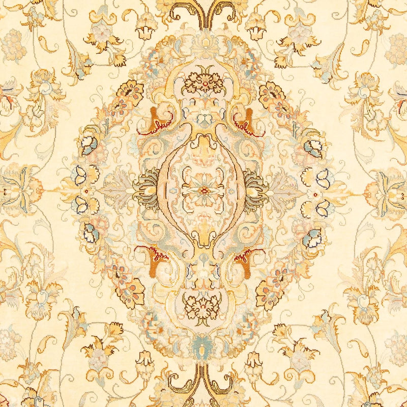 Täbriz - 50 Raj Teppich 198x307cm - Perserteppich - beige