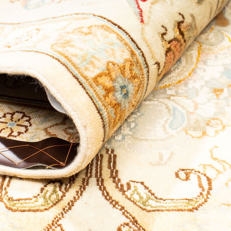 Täbriz - 50 Raj Teppich 198x307cm - Perserteppich - beige