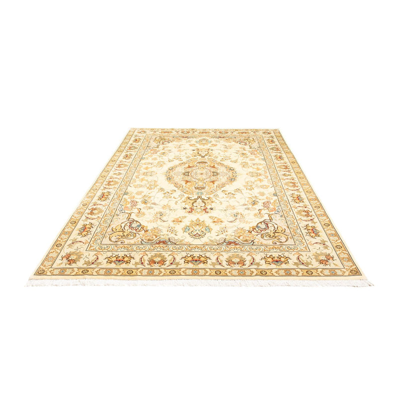 Täbriz - 50 Raj Teppich 198x307cm - Perserteppich - beige