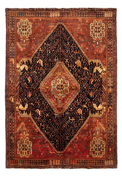 Ghashghai Teppich 157x241cm - Perserteppich - dunkelblau