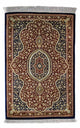 Ghom Teppich 60x93cm - Perserteppich - dunkelblau