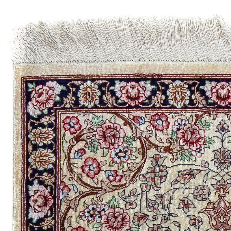 Ghom Teppich 55x77cm - Perserteppich - beige