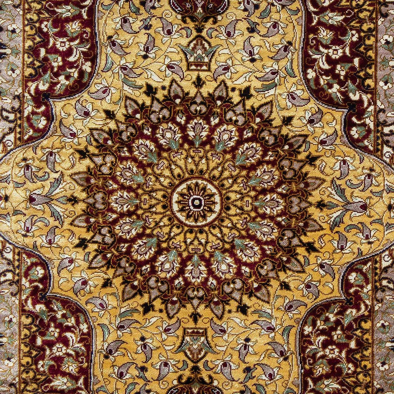Ghom Teppich 59x87cm - Perserteppich - dunkelblau
