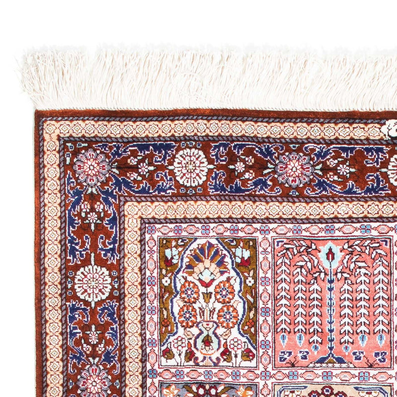Ghom Teppich 77x122cm - Perserteppich - mehrfarbig