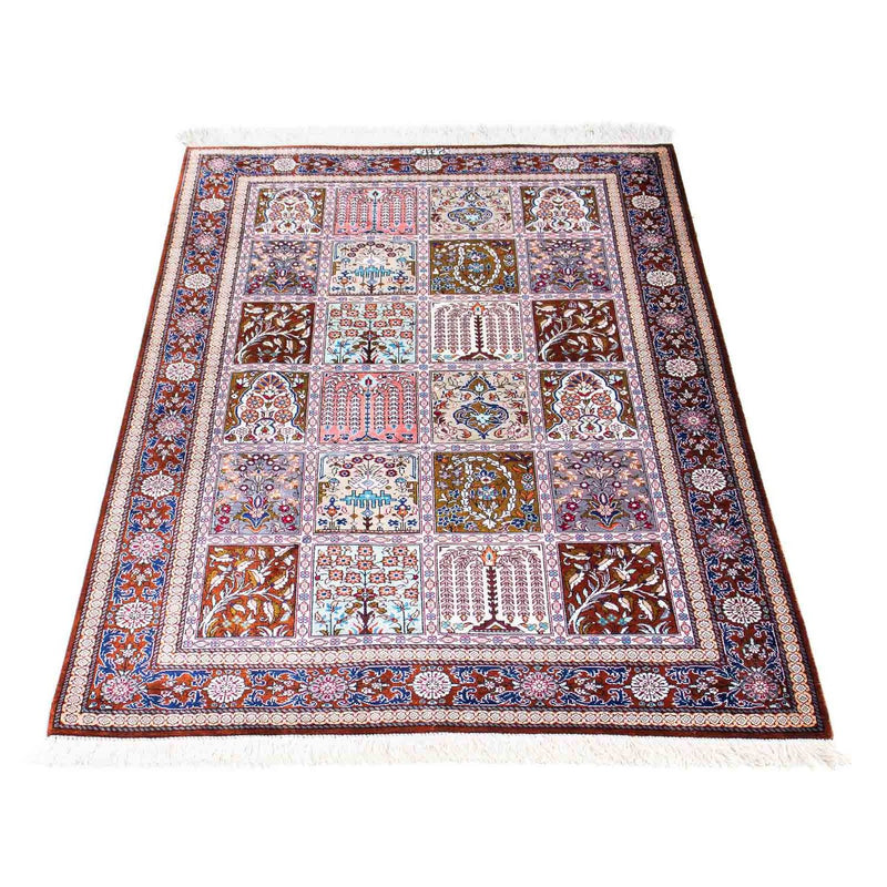 Ghom Teppich 77x122cm - Perserteppich - mehrfarbig