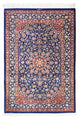 Ghom Teppich 78x117cm - Perserteppich - dunkelblau