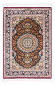 Ghom Teppich 79x119cm - Perserteppich - dunkelrot