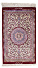 Ghom Teppich 59x101cm - Perserteppich - dunkelrot