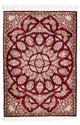 Ghom Teppich 85x122cm - Perserteppich - dunkelrot