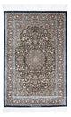 Ghom Teppich 79x119cm - Perserteppich - dunkelblau