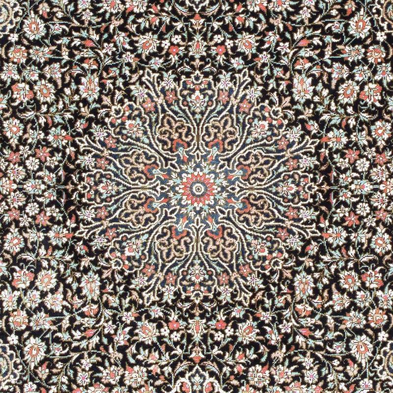 Ghom Teppich 79x119cm - Perserteppich - dunkelblau
