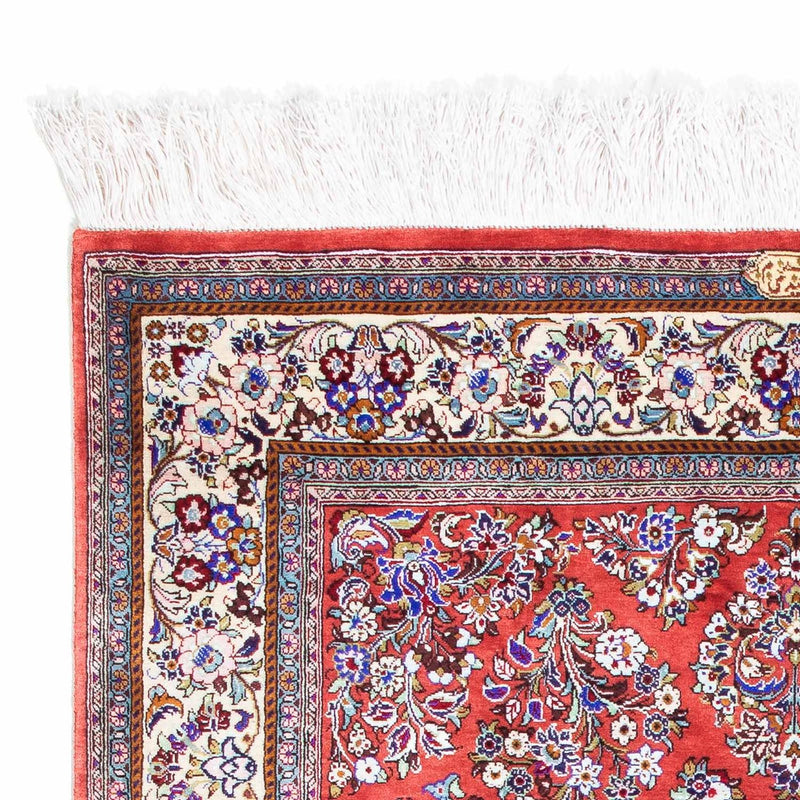 Ghom Teppich 77x134cm - Perserteppich - rot