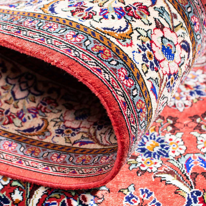 Ghom Teppich 77x134cm - Perserteppich - rot
