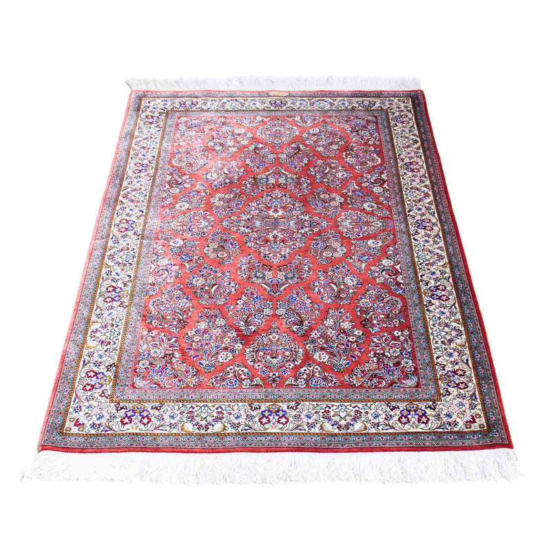 Ghom Teppich 77x134cm - Perserteppich - rot