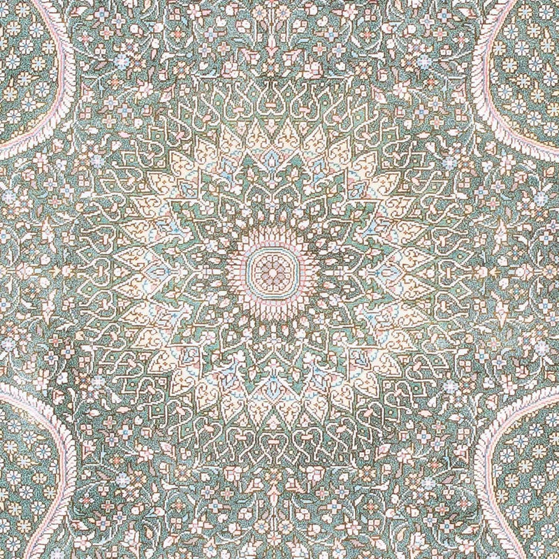 Ghom Teppich 83x120cm - Perserteppich - hellgrau