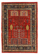 Kaschkuli Teppich 85x120cm - Perserteppich - dunkelrot