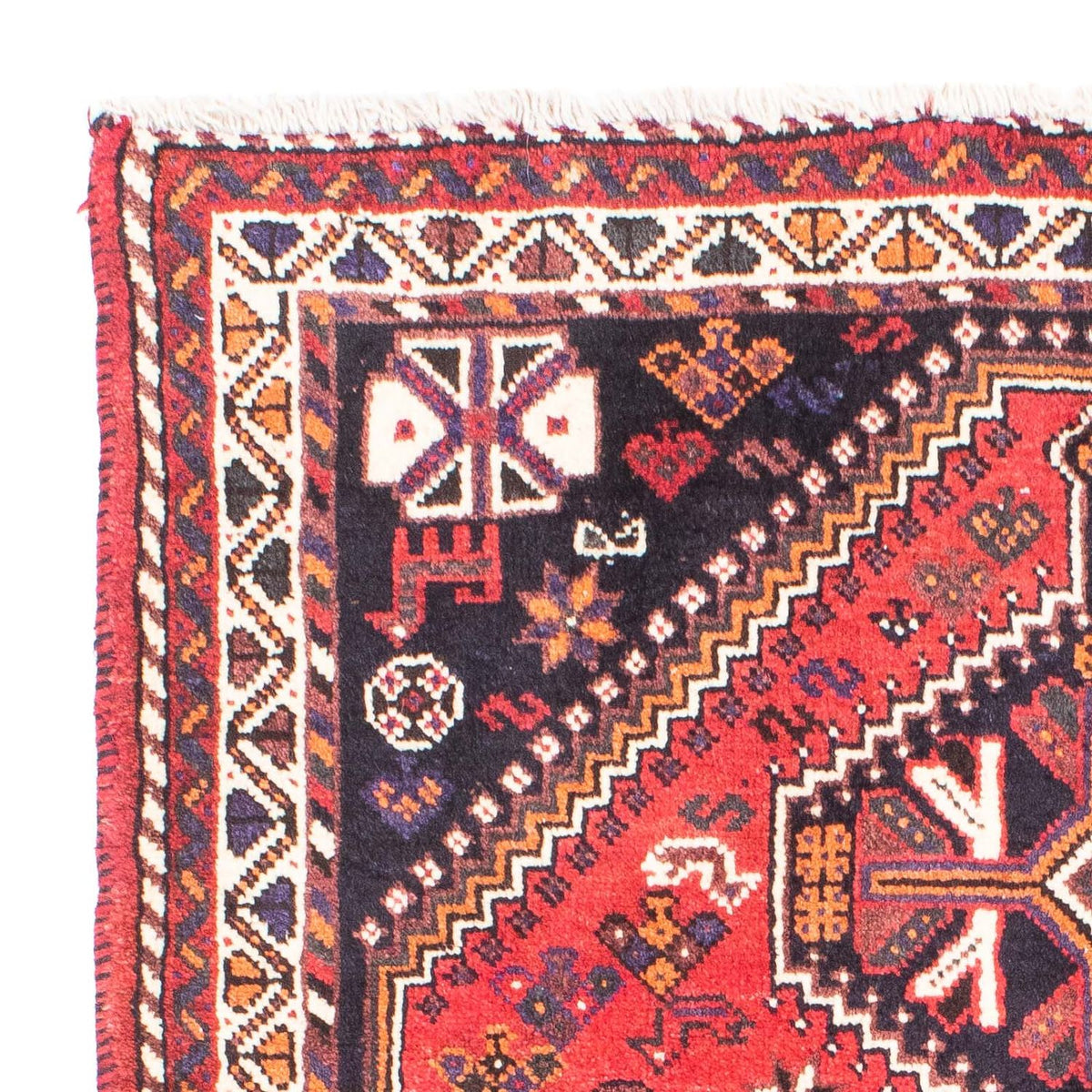 Shiraz Teppich 115x169cm - Perserteppich - dunkelrot