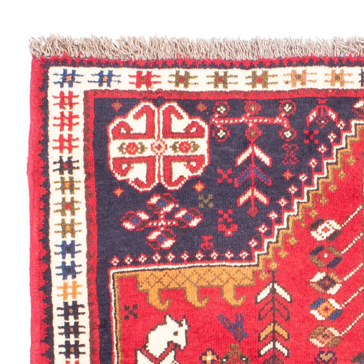 Shiraz Teppich 105x153cm - Perserteppich - dunkelrot