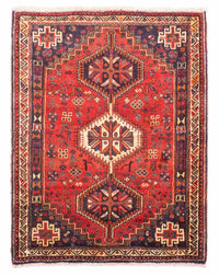 Shiraz Teppich 122x157cm - Perserteppich - dunkelrot – product image
