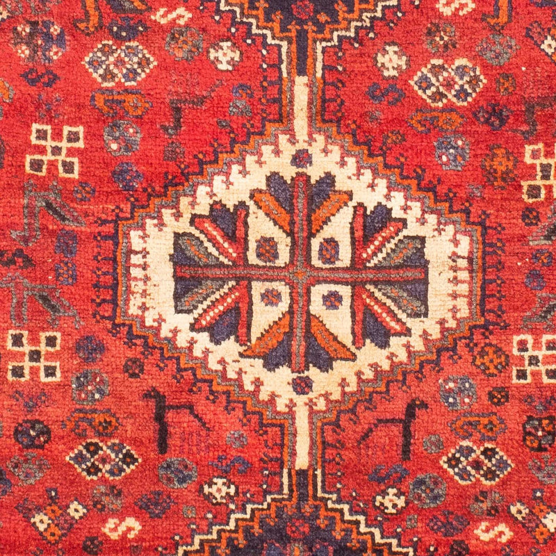 Shiraz Teppich 122x157cm - Perserteppich - dunkelrot