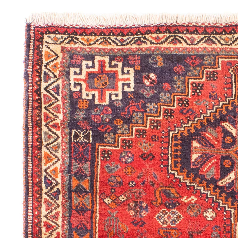 Shiraz Teppich 122x157cm - Perserteppich - dunkelrot