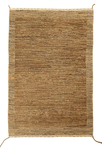 Gabbeh Teppich Indus 60x93cm - Wollteppich - braun