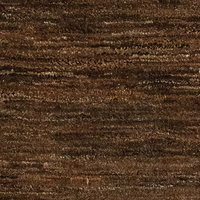Gabbeh Teppich Indus 62x96cm - Wollteppich - dunkelbraun