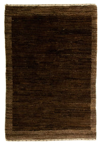 Gabbeh Teppich Indus 58x88cm - Wollteppich - dunkelbraun – product image