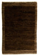 Gabbeh Teppich Indus 58x88cm - Wollteppich - dunkelbraun