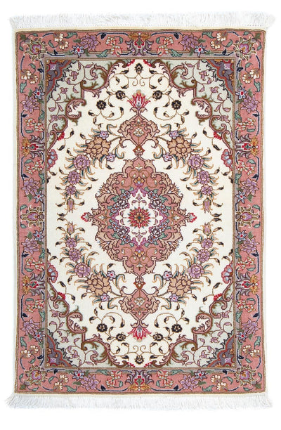 Täbriz - 50 Raj Teppich 60x90cm - Perserteppich - beige