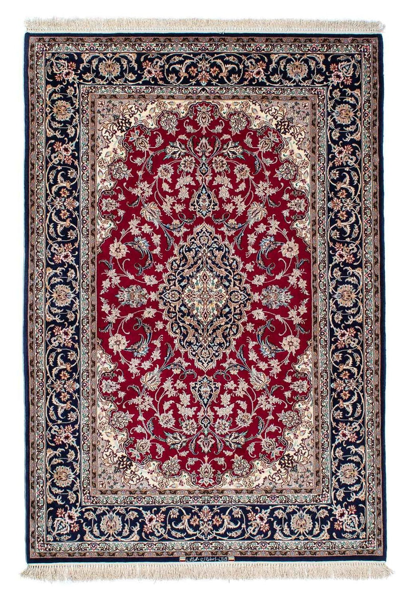 Ghom - Seide Teppich 130x200cm - Perserteppich - rot
