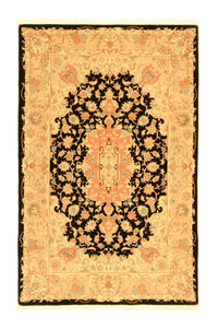 Täbriz - 50 Raj Teppich 101x157cm - Perserteppich - schwarz – product image