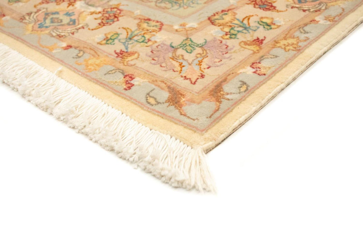 Täbriz - 50 Raj Teppich 102x154cm - Perserteppich - beige