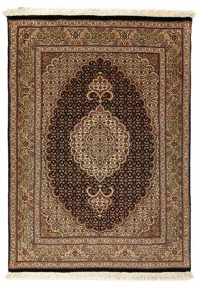 Täbriz - 50 Raj Teppich 80x120cm - Perserteppich - dunkelblau