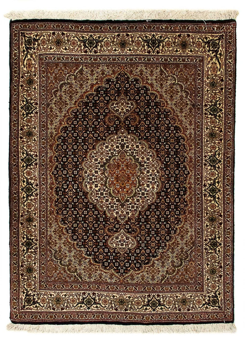 Täbriz - 50 Raj Teppich 83x114cm - Perserteppich - dunkelblau