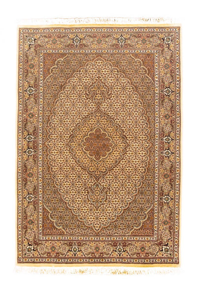 Täbriz - 50 Raj Teppich 103x151cm - Perserteppich - beige
