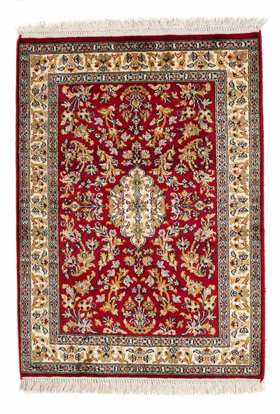 Kaschmar Teppich 62x89cm - Orientteppich - dunkelrot