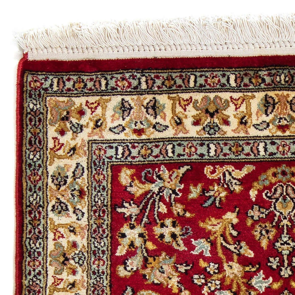 Kaschmar Teppich 62x89cm - Orientteppich - dunkelrot