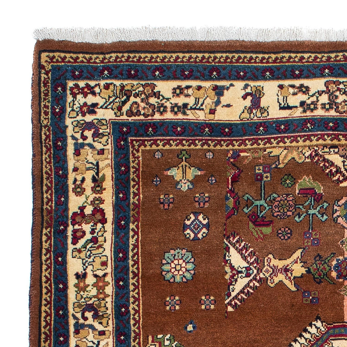 Shiraz Teppich 120x158cm - Perserteppich - braun
