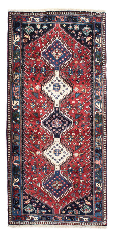 Yalameh Teppich 87x196cm - Perserteppich - dunkelrot