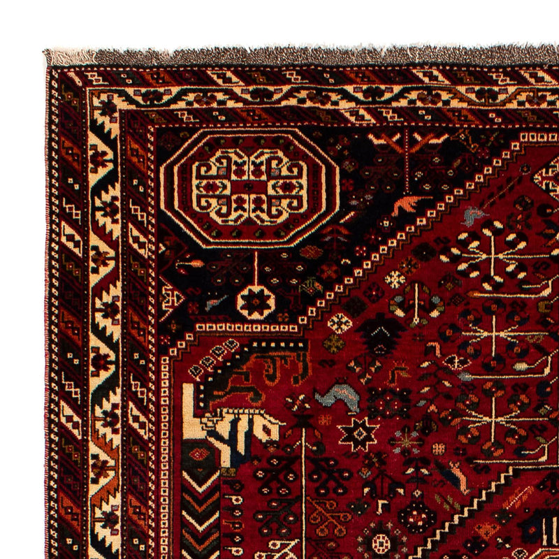 Shiraz Teppich 211x293cm - Perserteppich - dunkelrot