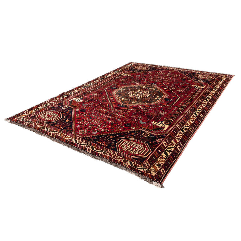 Shiraz Teppich 211x293cm - Perserteppich - dunkelrot